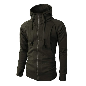 Survêtement de maternité en coton avec fermeture éclair complète personnalisé pour hommes ensemble pantalon de jogging et sweat à capuche - Product Image 5