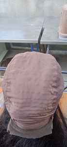 Perruques en dentelle complète pour femmes, 100% cheveux vierges indiens authentiques, Remy, lisses naturelles, noires, sans colle, double super double tirage - Product Image 2