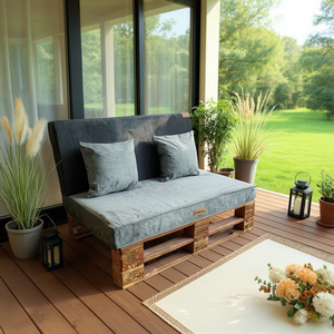 Premium Quality 4-Piece Garden Pallet <b>Sofa</b> <b>Cushion</b> <b>Set</b> Outdoor Furniture for Patio Terrace Hot Sale Outdoor Pillows <b>Cushions</b> - Product Image 3