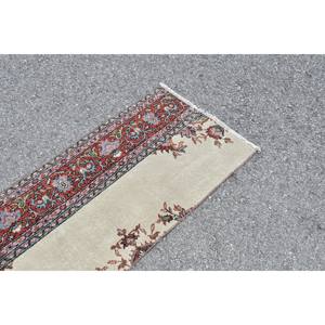 Tapis traditionnel Beige rouge Vintage turc 2x7ft grande surface Patchwork Rectangle couloir Design laine Viscose PP Latex tapis de chambre - Product Image 5