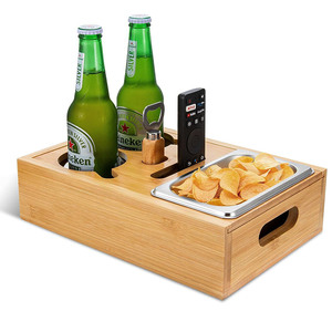 Canapé Bar Snack Box, Canapé Bar Canapé Plateau Canapé Butler Canapé Butler 1 Snack Bowl 2 Porte-Bouteilles avec Ouvre-Bouteille - Product Image 3