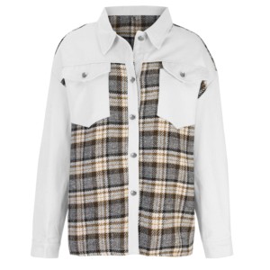 Longues vestes en jean surdimensionnées de marque de haute qualité pour femmes Logo personnalisé Vêtements de rue pour l'extérieur Vente en gros de coton pour dames filles - Product Image 1