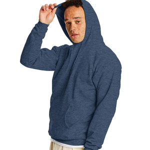 เสื้อฮู้ดผ้าฟลีซแบบสวมหัวมีฮู้ดผ้าคอตตอนรีไซเคิลคุณภาพสูงสำหรับฤดูหนาว - Product Image 1