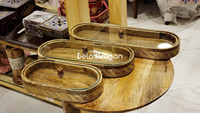 Ensemble de brûleurs d'encens aromatiques en bois de manguier - Encens indien biologique durable et écologique, cadeau pour mariage et Diwali