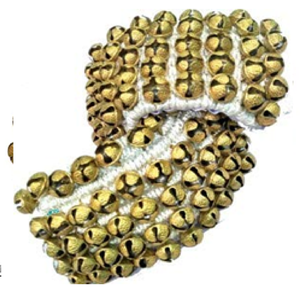 Ghungroo de latón resonante atado con cuerda de hilo de algodón para campanas de danza clásica Kathak de alta calidad disponibles a precio mayorista - Product Image 5