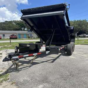 Remolque para Tractor Agrícola Pequeño de 2-3 Toneladas, Remolque Basculante Hidráulico de 5 Toneladas con Motor de Engranajes a Bajo Precio - Product Image 2