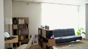 Modern Design 3-Layer <b>Solid</b> <b>Wood</b> Metal Open Storage Shelves Filing Cabinet - Product Image 4