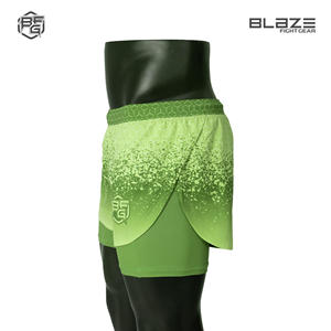 Short de compression MMA à impression par sublimation personnalisée pour homme, tissu de jogging et d'entraînement sans GI, léger en basse quantité minimale de commande - Product Image 2