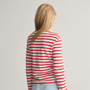 La mejor Camiseta cómoda de manga larga a rayas para mujer, alta calidad, duradera e ideal para trajes casuales y de moda - Product Image 4