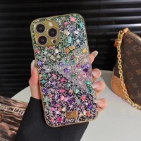 Étui de téléphone portable en TPU de marque de luxe, design électro-plaqué, coque arrière pour iPhone 12 13 14 15 16 17 Pro Max, accessoires
