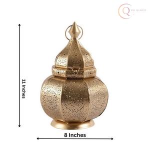 Portavelas de Metal de Lujo para Decoración Festiva y Ramadán |   Impermeable y duradero, crea un ambiente acogedor de luz de velas. - Product Image 2