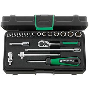 ชุดประแจบล็อกสี่เหลี่ยม Stahlwille ขนาด 1/4 นิ้ว 19 ชิ้น - Product Image 1