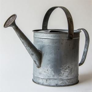Antique-Style Zinc Finish Watering Jug <b>Featuring</b> Ribbed Texture and Balanced Grip for Effortless and Controlled Pouring - Product Image 6