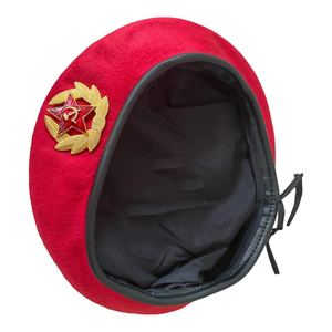 High Quality Factory Price 100% <b>Wool</b> Multi-color With Custom Embroidery Logo <b>Beret</b> Hat for Women top quality ronpex - Product Image 5