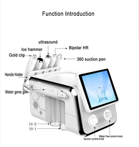 6 Poignées Marteau Chaud Froid Rétrécir Les Pores Eau Oxygène Aqua Jet Peel Dermabrasion Solution Hydratante Du Visage Machine - Product Image 2