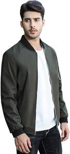 <b>Men's</b> Slim Fit Lightweight Softshell <b>Flight</b> Bomber <b>Jacket</b> Coat - Product Image 2