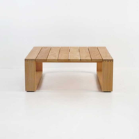 Table basse Nakula en teck massif, style moderne et minimaliste, pour la maison et l'hôtel, durable, écologique, meubles de jardin d'extérieur