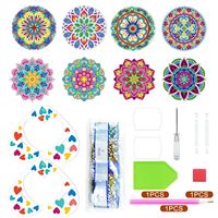 ML-BD01-038 vente en gros nouveau porte-gobelet en pvc diamant peinture caboteur bricolage à la main diamant autocollant diamant peinture caboteur
