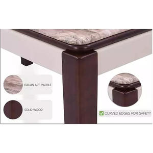 Ensemble de salle à manger en marbre italien NAPLES 6S - Product Image 4