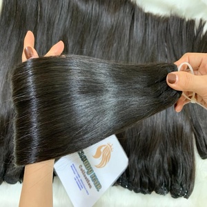 Extensión de cabello liso de hueso de alta calidad de Vietnam Precio de fábrica al por mayor Extremos gruesos Sin desprendimiento, sin enredos de color natural - Product Image 6