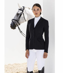 Vente en gros de veste équestre pour femme à poitrine personnalisée avec logo veste d'équitation pour femme veste équestre à manches longues à manches longues - Product Image 2