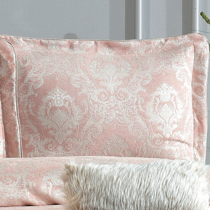 Guzide Safir Salmon Pink 4-Piece Customized Classic Luxury Home <b>Bedspread</b> <b>Set</b> 100% Chenille Organic Woven Striped Washable Ant - Product Image 3