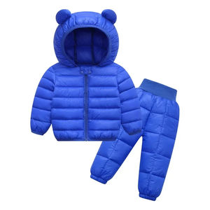 Niños puffer Chándales Conjuntos 2 Piezas Conjuntos Zip up Bebé Alta Calidad Niños Chándales - Product Image 4