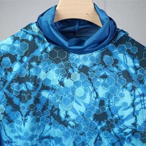 Personalizado de alta calidad transpirable cómodo 100% algodón Mahimah pesca de peces 3D bombardero Full-Snap Varsity Letterman Basics sudaderas con capucha - Product Image 4