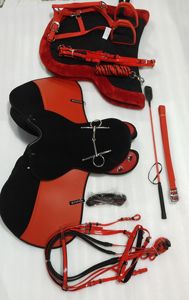 Juego de sillín de caballo de resistencia sintética de tendencia superior, estribo de polímero de nailon, brida de Pvc con correas de estribo de nailon Martingale - Product Image 6