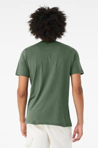 Camiseta Unisex de Algodón Verde con Cuello Redondo y Media Manga, Corte Regular, Lisa, Informal, para Verano, con Logotipo Personalizado, Fabricación de Ropa OEM - Product Image 2