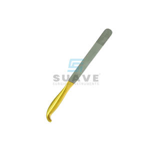 Spatules pour seins avec poignée pointe dentelée Instruments de chirurgie mammaire en plastique droits et incurvés - Product Image 6