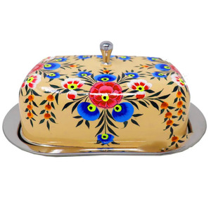 Beurrier en acier inoxydable au design attrayant, emballage en carton écologique, forme et taille personnalisées, couvercle rabattable moderne et minimaliste - Product Image 5