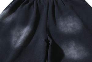 Venta al por mayor de pantalones cortos casuales de diseñador de la marca de los hombres de lavado ácido DTG de impresión 100% de algodón de gran tamaño pantalones cortos Vintage de peso pesado - Product Image 2