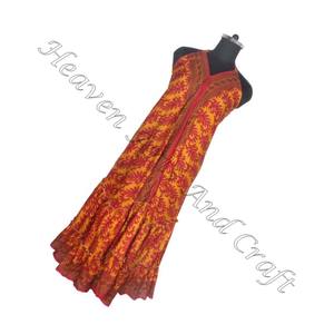 SD009 Saree / Sari / Shari Vêtements indiens et pakistanais de l'Inde Hippy Indian Boho New Vintage Silk Saree Multi Color Design - Product Image 3