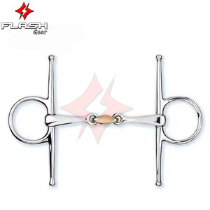 Hecho a medida Korsteel Full Cheek Horse Bit Boca Calzones Western Dutch Gag Bit Premium German Silver Bit Cuero Horse Tack - Product Image 2