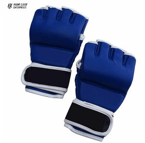 Gants de sport en cuir de vachette de haute qualité pour adultes pour les combats de boxe MMA Muay Thai - Product Image 1