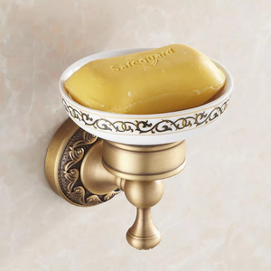 Plantex porte-savon décan élégant brillant ton cuivre laiton indien vente en gros salle de bain accessoire de rangement Construction en métal - Product Image 6