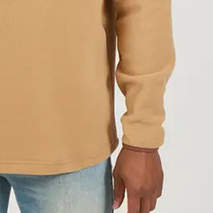 Sweat-shirt en molleton doux à col montant et fermeture éclair sur le devant, style décontracté, coupe ample, design contrasté, pour les commandes en gros - Product Image 4