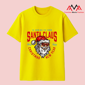 T-shirt imprimé graphique pour homme FMF, streetwear décontracté, vêtements de plage, jaune, manches courtes, 65% coton + 35% élasthanne - Product Image 5