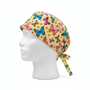 Gorros Quirúrgicos Dentales al por Mayor para Médicos de Hospital, Gorros de Enfermera de una Sola Capa, Gorros Quirúrgicos Personalizados con Impresión para Mujeres con Cabello Largo - Product Image 3