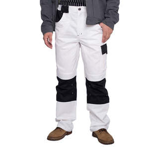 Pantalones de Seguridad de Carga Blancos y Naranjas de Alta Visibilidad e Impermeables para Hombre, Ropa de Trabajo con Cinta Reflectante OEM, Duraderos - Product Image 5