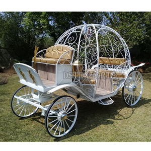 Chariot de cheval de Cendrillon de Style citrouille pour les décorations de mariage doux thème de mariage indien inspiré chariot de Cendrillon - Product Image 5
