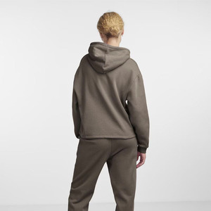 Sweat-shirts à capuche en molleton épais pour femmes, épaules tombantes, cordon de serrage, pull-over pour la production de marques en gros OEM - Product Image 2