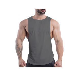 Nuevo estilo Vintage al por mayor ropa de gimnasio transpirable Unisex camiseta sin mangas para hombres baloncesto al aire libre ropa de moda de punto - Product Image 4