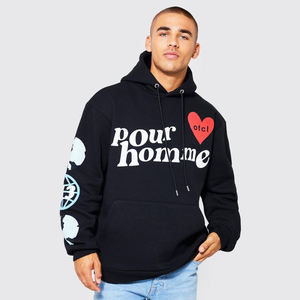 Nouveau sweat à capuche oversize de haute qualité pour l'été 2025, imprimé en relief, 500 g/m², impression en relief personnalisée, sweat à capuche en polaire d'hiver - Product Image 1