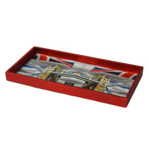 Plateaux à Décoration Nouveau Design avec Finition Imprimée Multiple Forme Carrée pour Plateau de Service Alimentaire et Boissons Design Plateau en Bois Brun - Product Image 2