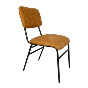 Modern/Farmhouse Fabric <b>Dining</b> <b>Chairs</b> with Multi-Colored Leather Upholstery GA68024 - Product Image 1