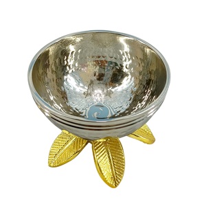 Tout dernier bol de décoration de vaisselle de mariage au design martelé artisanal pour la maison hôtel cuisine restauration fruits salade bol à mélanger - Product Image 1