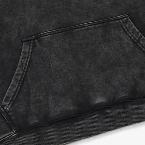 Sweat à capuche surdimensionné délavé à l'acide de haute qualité pour hommes pull imprimé gothique avec capuche OEM sweat à capuche de mode personnalisé - Product Image 3