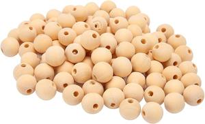 Cuentas Redondas de Madera Natural de 16 mm con Orificio de 4 mm para la Fabricación de Joyas y Decoración del Hogar - Product Image 5